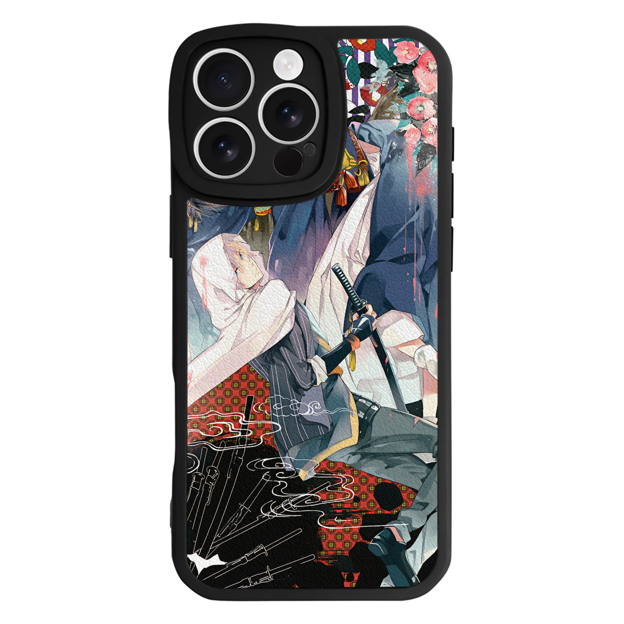 （画像用） 刀剣乱舞 Touken Ranbu 【iPhone 16シリーズ対応】シリコンスマホケース（レザー調） 材質：シリコン